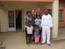 Dr Etete and Family with David Elder